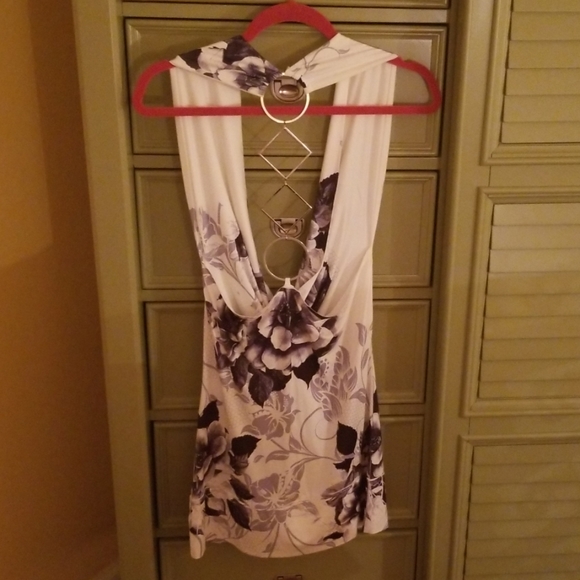 Super sexy size 6 mini black n whidress - Picture 2 of 6